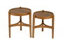 Hanah Home Juego de Mesas Apilables Ren 2 - Walnut v2